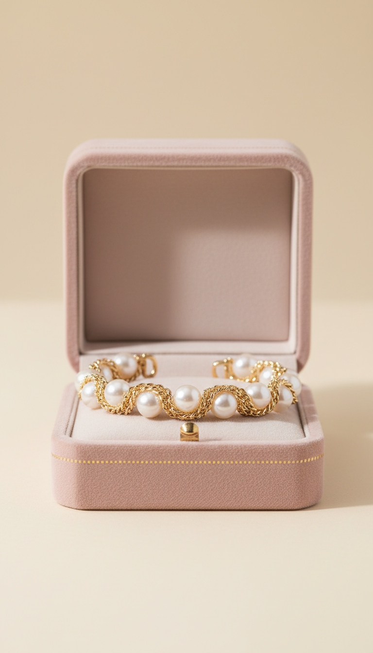Bracciale in argento satinato